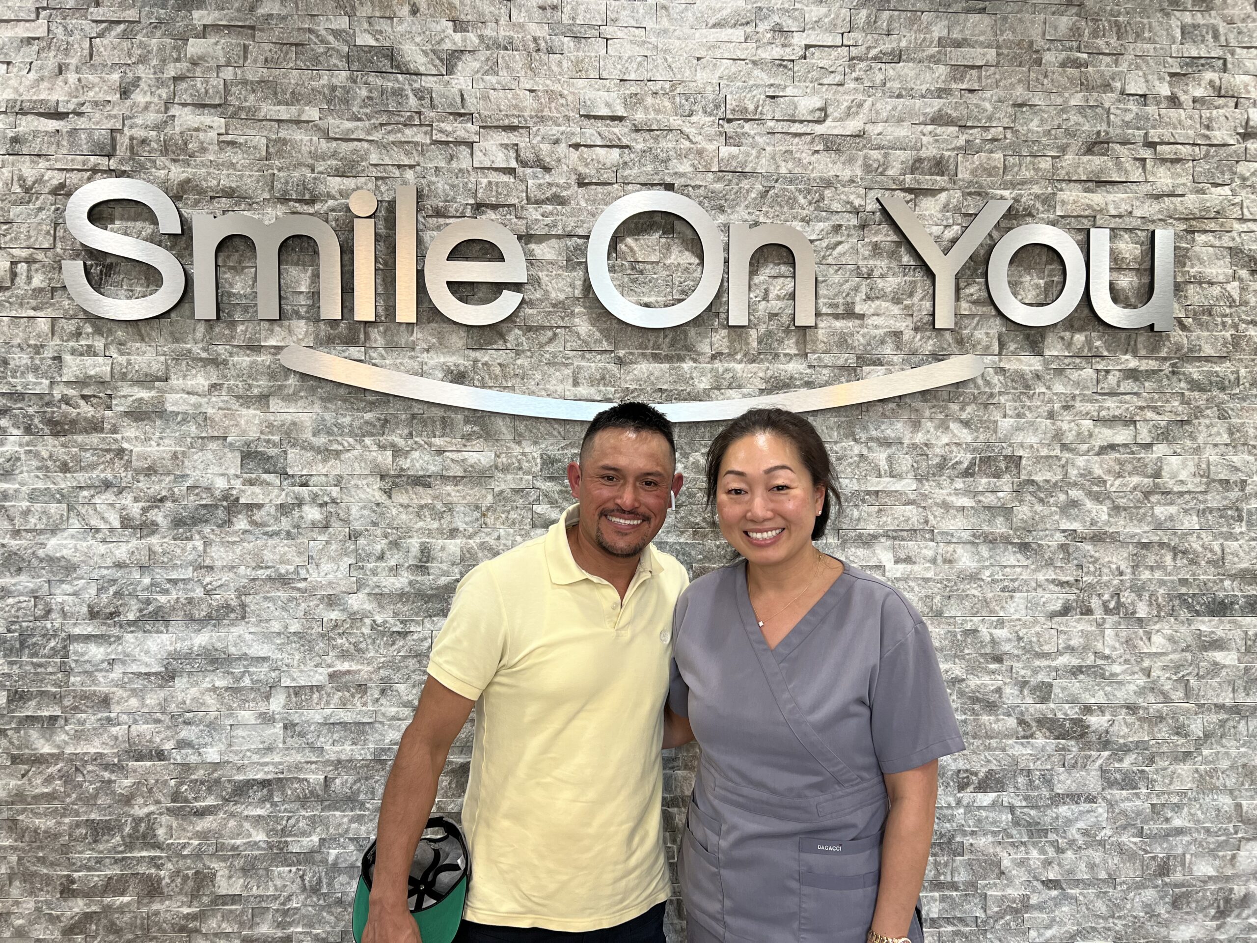 Dr. Lee with patient